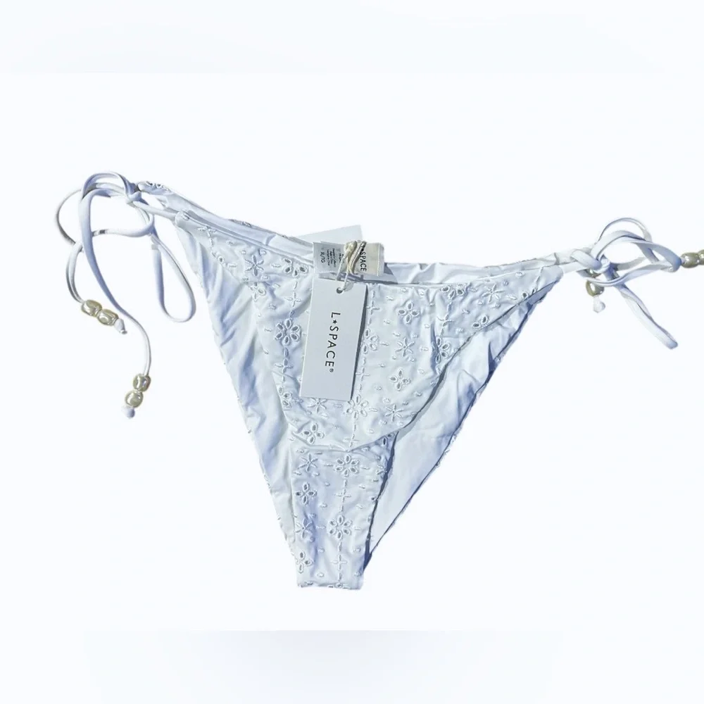 L*Space LSPACE Lennox Classic Eyelet Bikini Bottom L Space XL NEW NWT REVOLVE - Picture 3 of 4